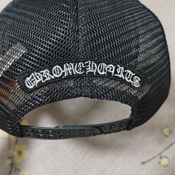 Chrome Hearts Miami Exclusive Trucker Hat Black for Men Chrome Hearts Black Hat